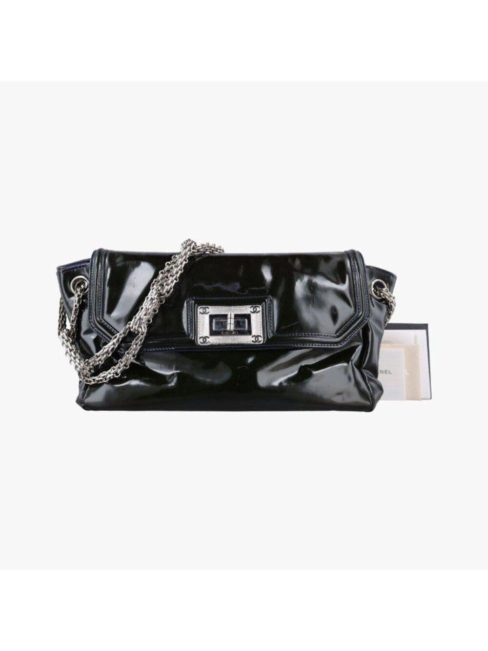 Chanel Chain Flap Bag Green Patent